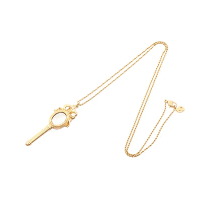 ミラーモチーフ ネックレス GP ゴールド クリスチャンディオール アクセサリー Christian Dior