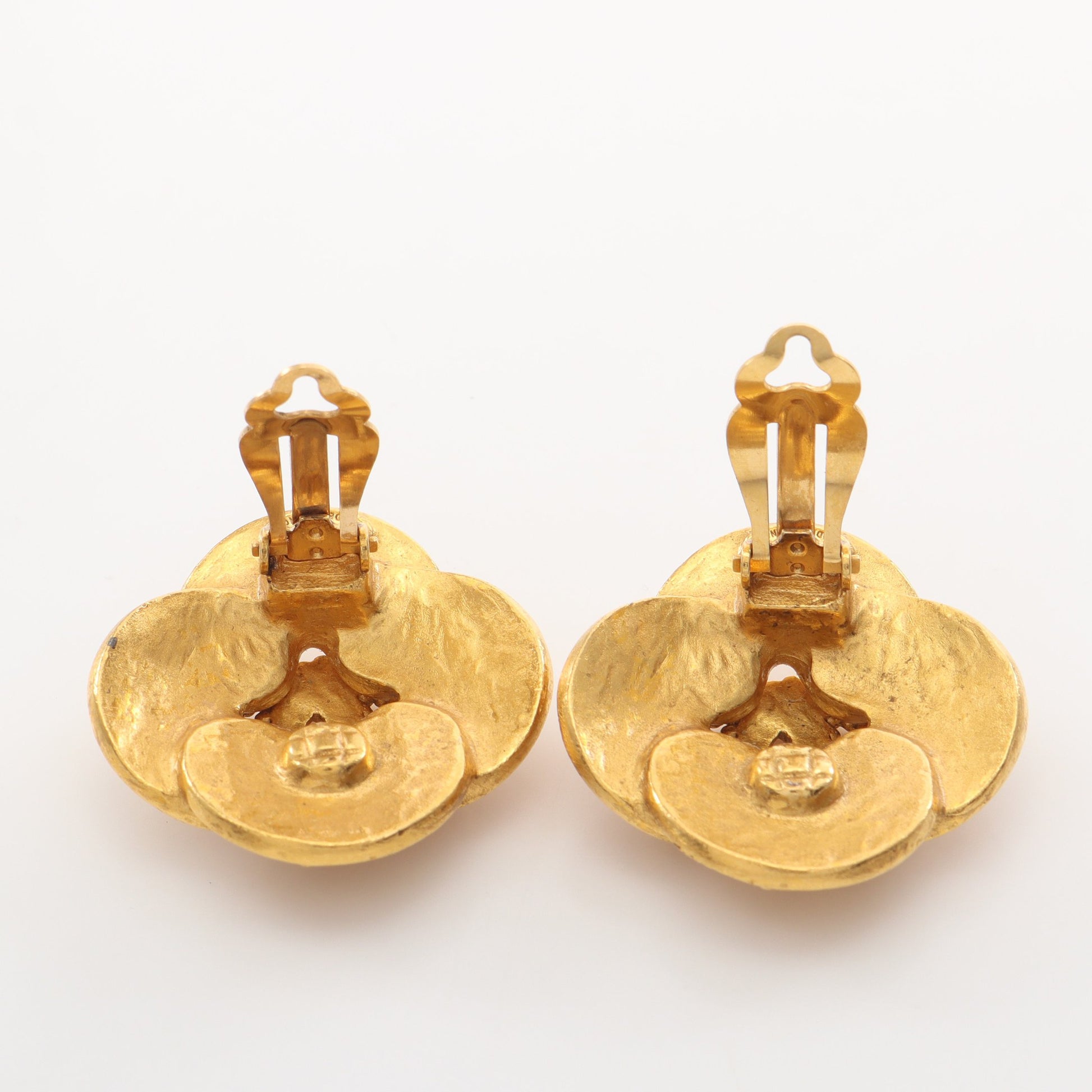 ココマーク フラワー イヤリング GP ゴールド 96A シャネル アクセサリー CHANEL