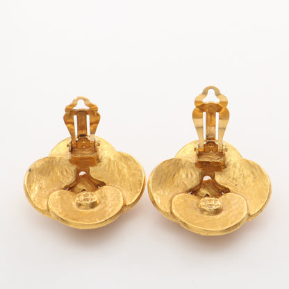 ココマーク フラワー イヤリング GP ゴールド 96A シャネル アクセサリー CHANEL