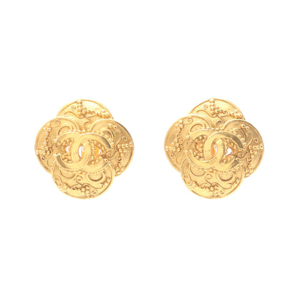 ココマーク フラワー イヤリング GP ゴールド 96A シャネル アクセサリー CHANEL