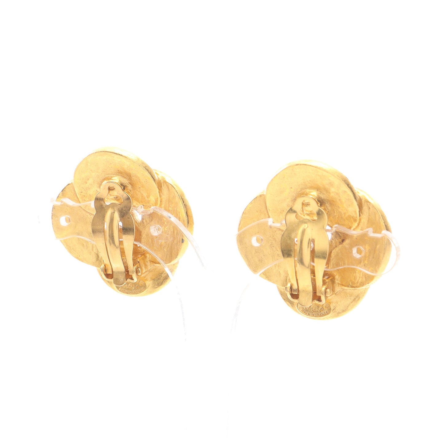 ココマーク フラワー イヤリング GP ゴールド 96A シャネル アクセサリー CHANEL