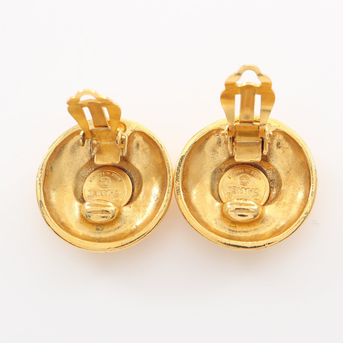 ココマーク ラウンド イヤリング GP ゴールド ヴィンテージ シャネル アクセサリー CHANEL