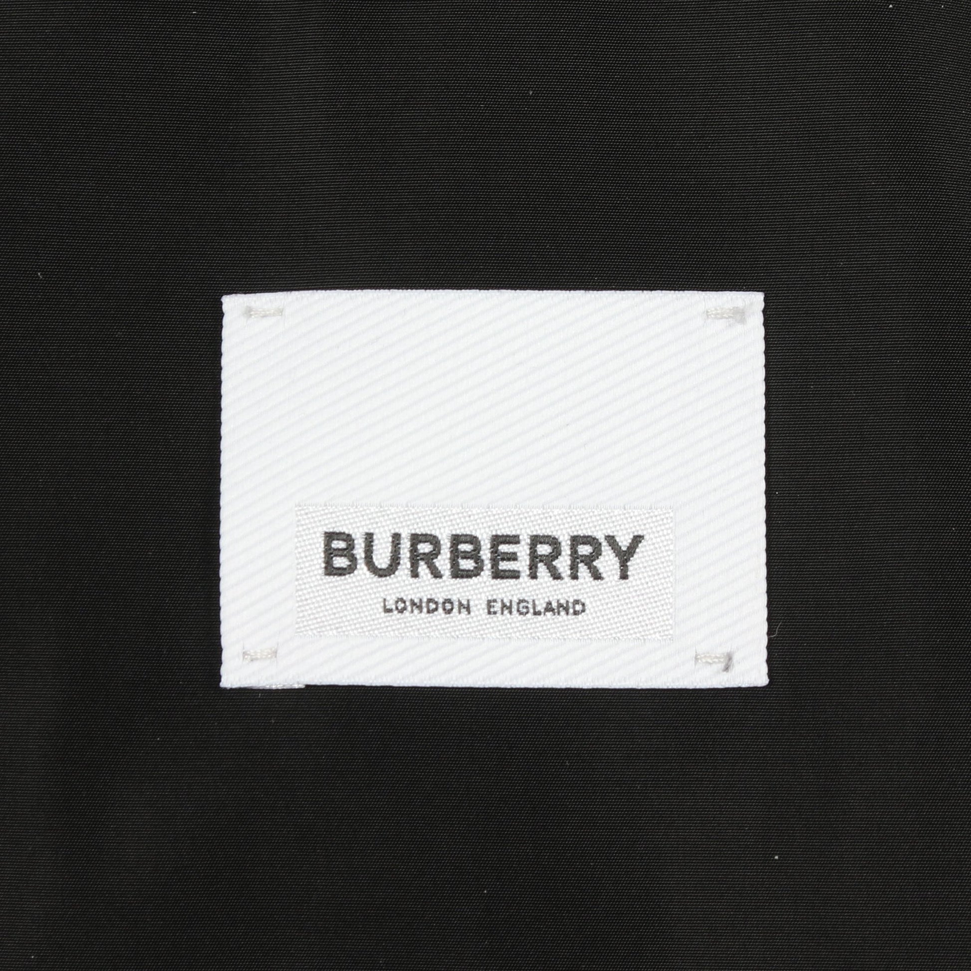 フード付き ジップアップ ジャケット ブラック バーバリー アウター BURBERRY