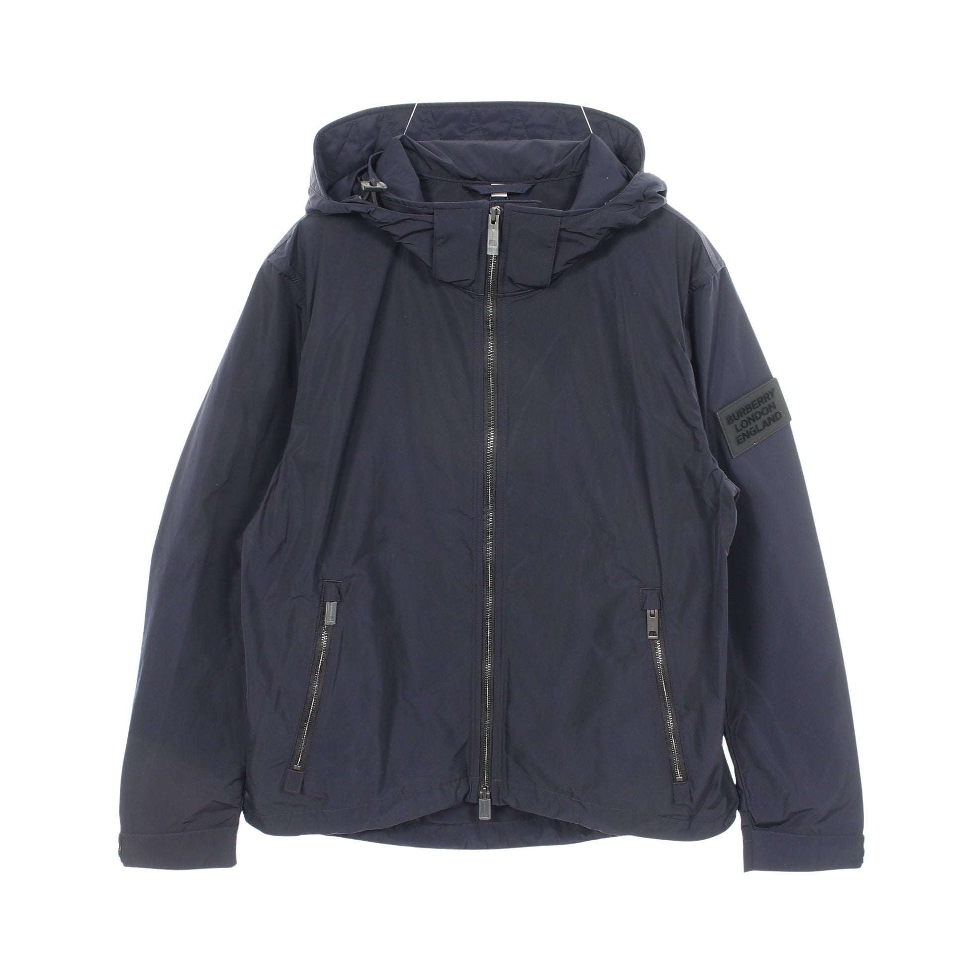 フード付き ジップアップ ジャケット ネイビー バーバリー アウター BURBERRY