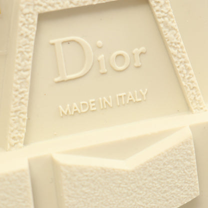 DIORQUAKE スライドサンダル レザー ホワイト クリスチャンディオール