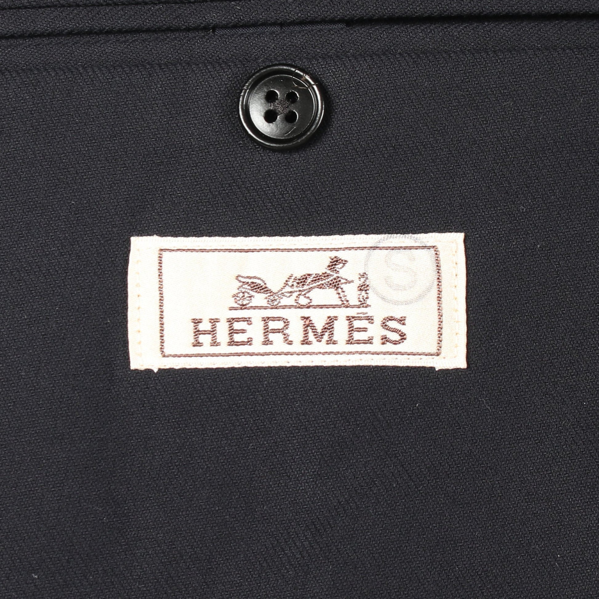 テーラードジャケット コットン ダークネイビー エルメス アウター HERMES