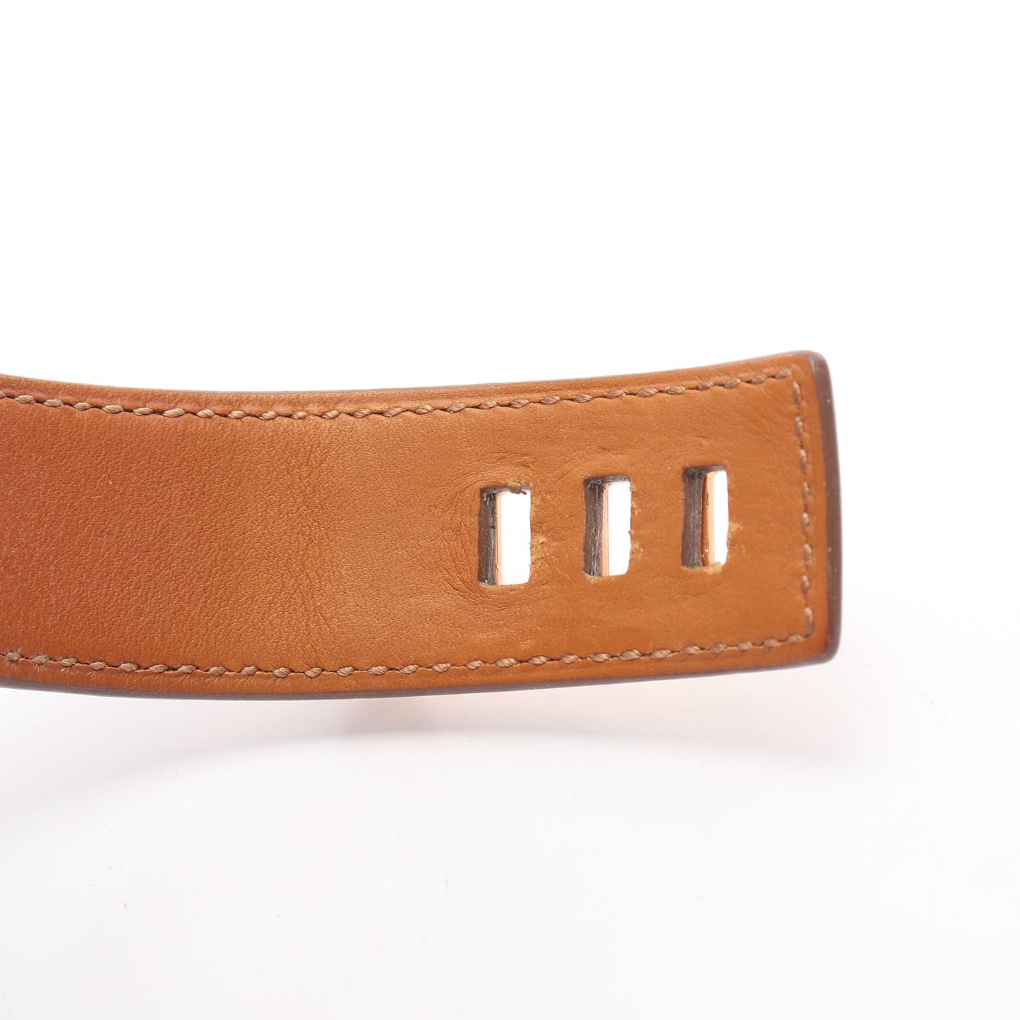 コリエドシアン24 バングル GP レザー アイボリー ゴールド エルメス アクセサリー HERMES