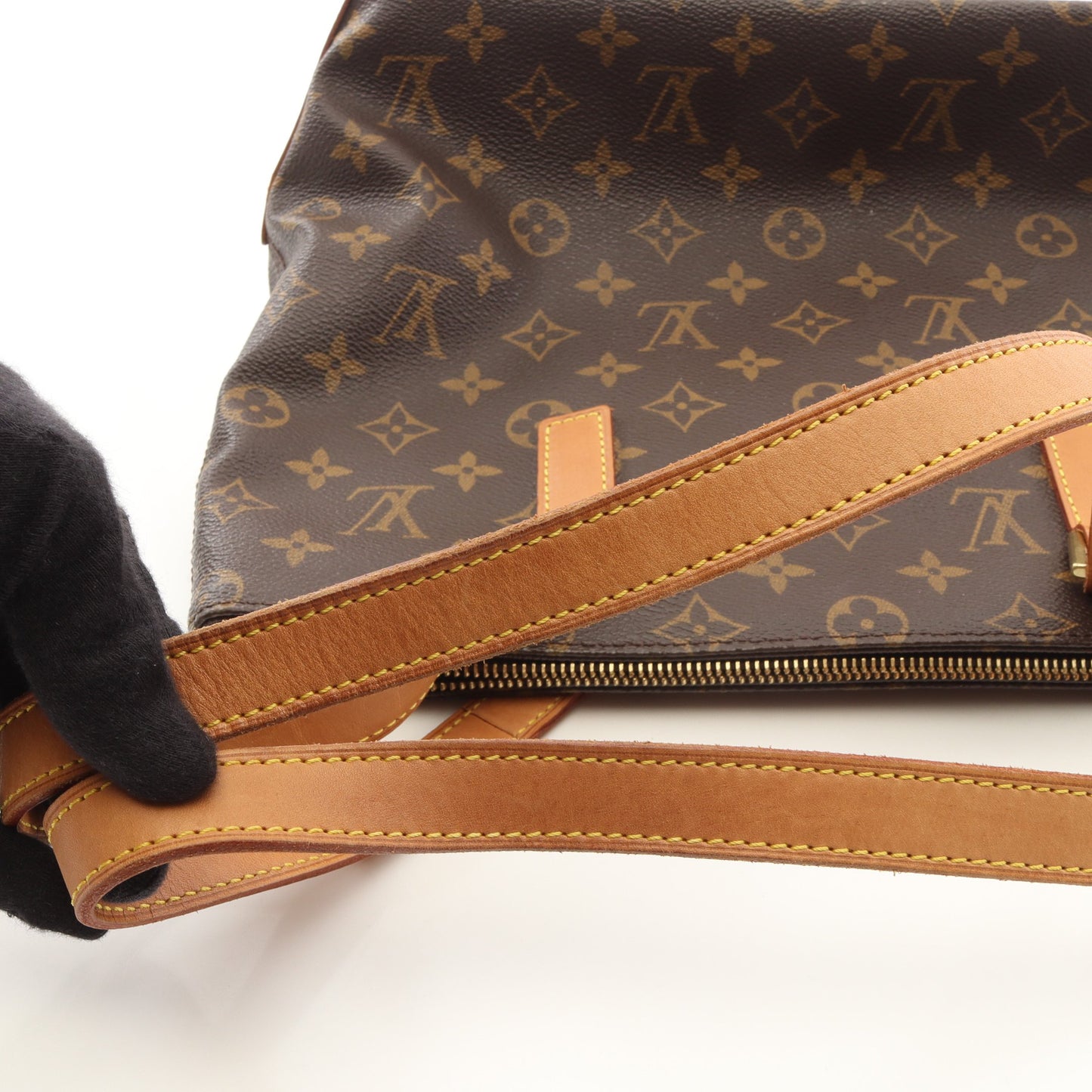 カバピアノ モノグラム ショルダーバッグ PVC レザー ブラウン ルイヴィトン バッグ LOUIS VUITTON