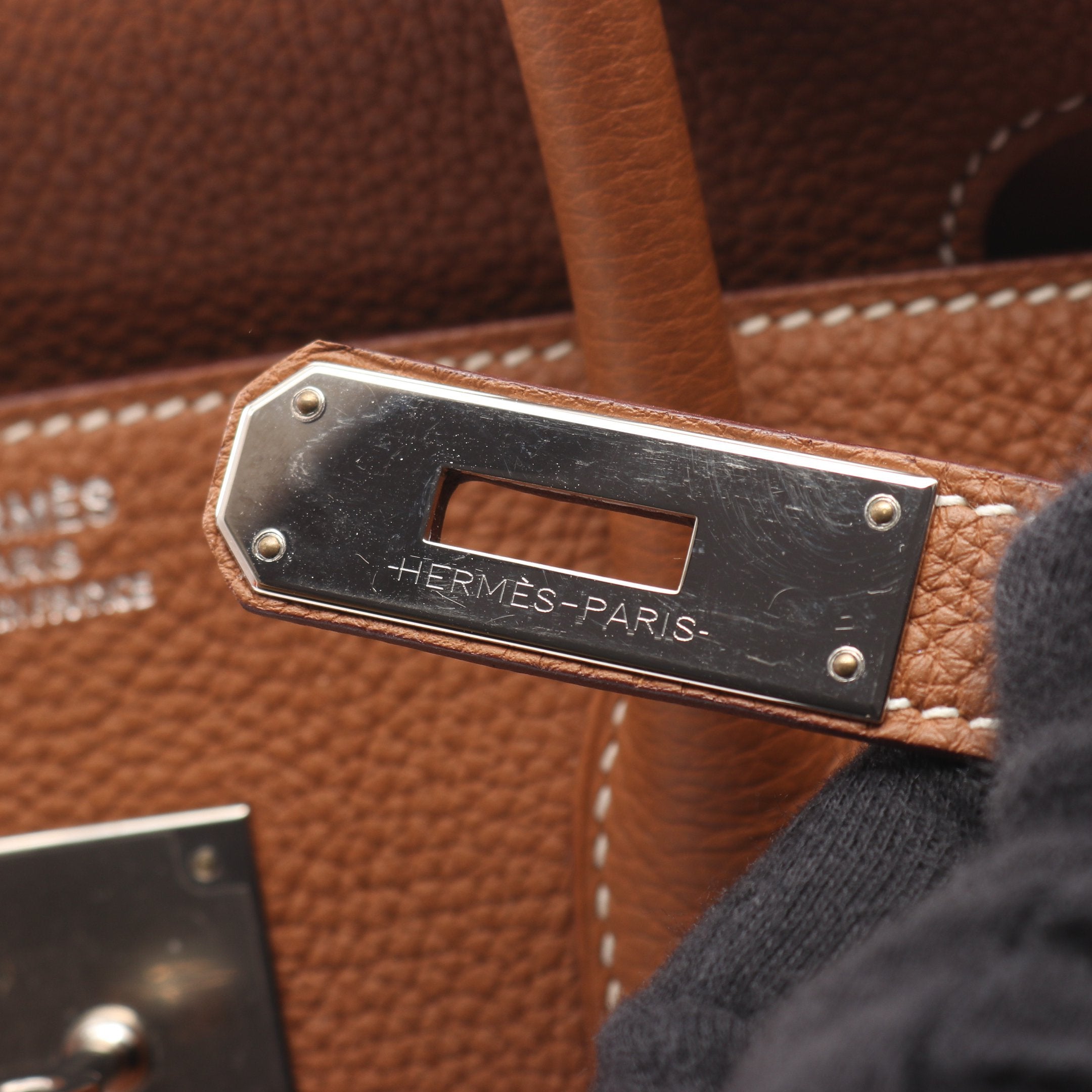 バーキン35 ゴールド ハンドバッグ トゴ ゴールド シルバー金具 B刻印