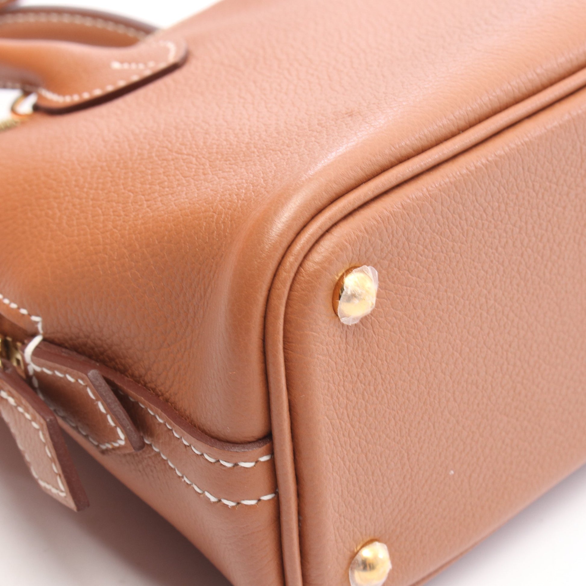 ボリード1923 ミニ ゴールド 2WAY ハンドバッグ エバーカラー ブラウン ゴールド金具 K刻印 エルメス バッグ HERMES