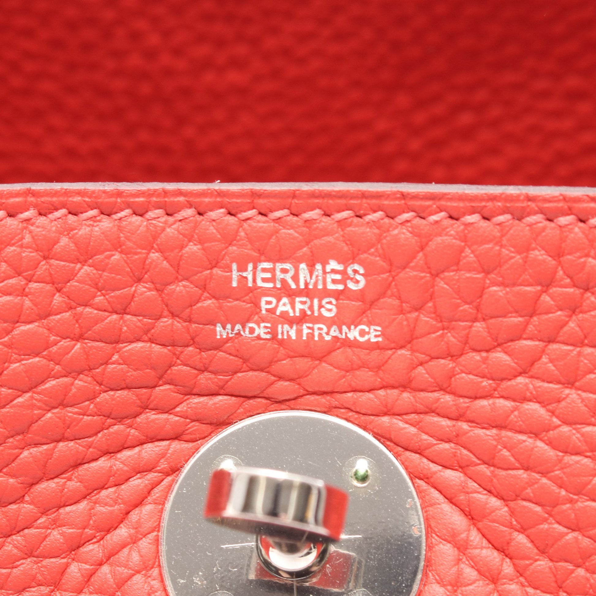 リンディ26 ショルダーバッグ トリヨンクレマンス ピンクレッド シルバー金具 T刻印 エルメス バッグ HERMES