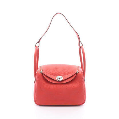リンディ26 ショルダーバッグ トリヨンクレマンス ピンクレッド シルバー金具 T刻印 エルメス バッグ HERMES