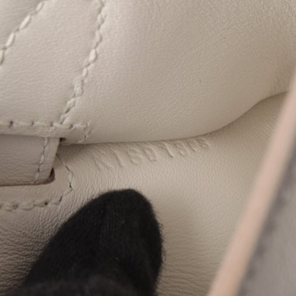 ジプシエール ミニ ベトン ショルダーバッグ ヴォースイフト オフホワイト シルバー金具 K刻印 エルメス バッグ HERMES