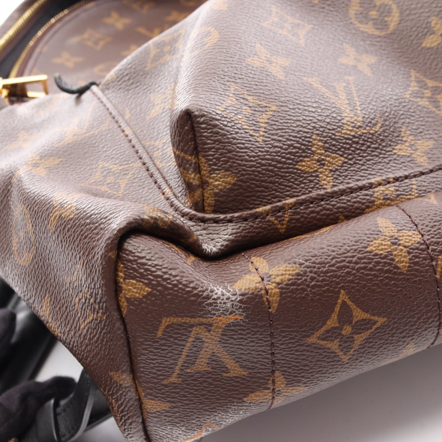 パームスプリングス バックパックMM モノグラム リュックサック PVC レザー ブラウン ルイヴィトン バッグ LOUIS VUITTON