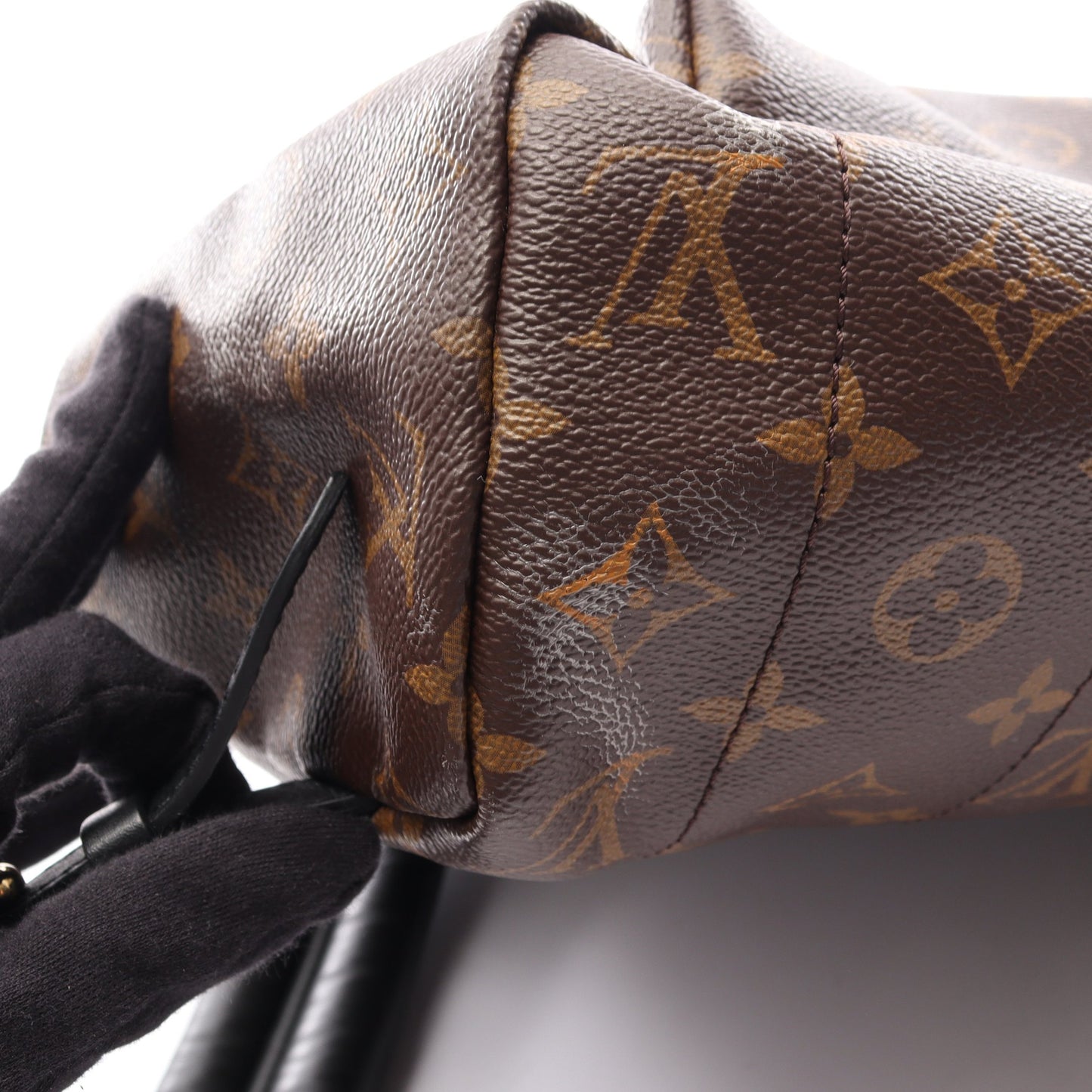 パームスプリングス バックパックMM モノグラム リュックサック PVC レザー ブラウン ルイヴィトン バッグ LOUIS VUITTON