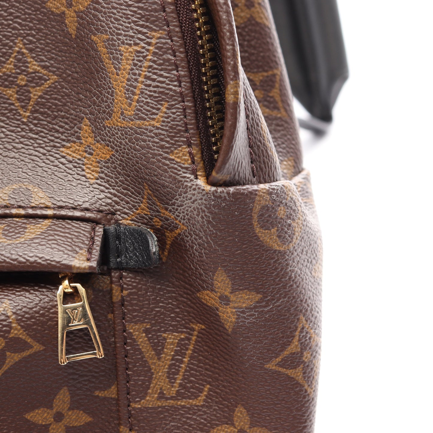 パームスプリングス バックパックMM モノグラム リュックサック PVC レザー ブラウン ルイヴィトン バッグ LOUIS VUITTON
