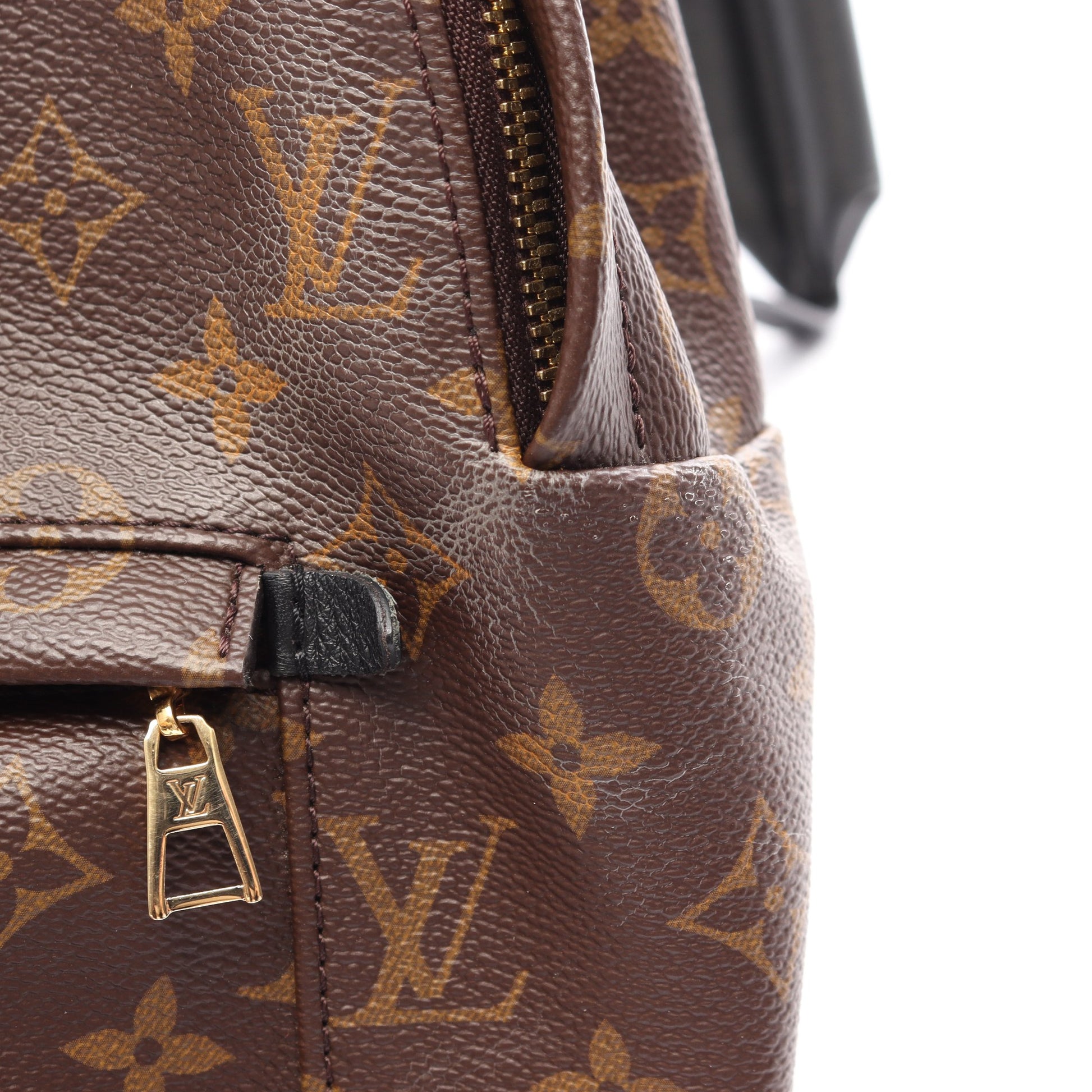パームスプリングス バックパックMM モノグラム リュックサック PVC レザー ブラウン ルイヴィトン バッグ LOUIS VUITTON