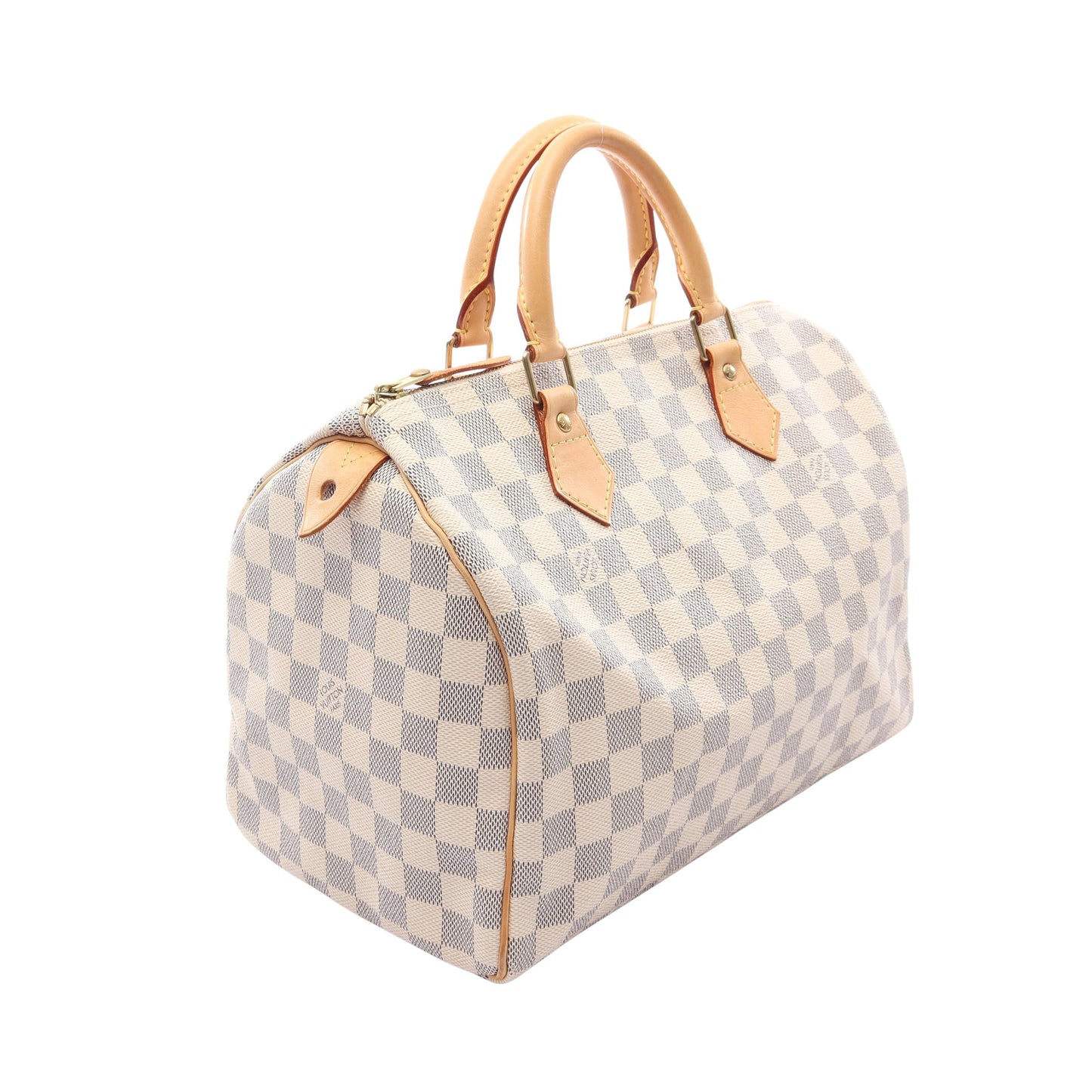 スピーディ バンドリエール30 ダミエアズール ハンドバッグ PVC レザー ホワイト ルイヴィトン バッグ LOUIS VUITTON