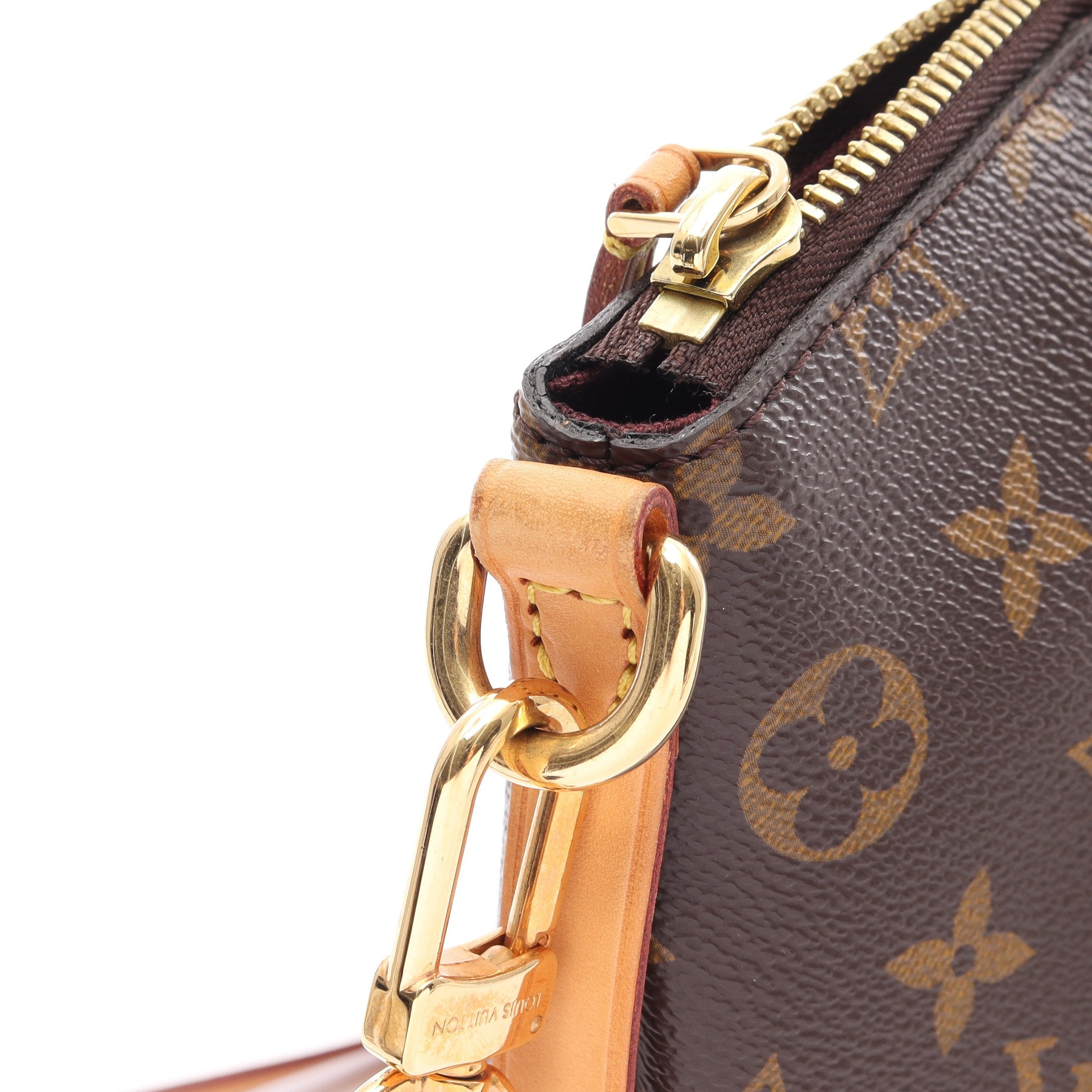 本物 ルイヴィトン LOUIS VUITTON LV テュレン MM モノグラム 2WAY ショルダーバッグ ハンドバッグ ポシェット ブラウン M48814 ビトン 中古 テュレンMM モノグラム 2WAY ハンドバッグ PVC レザー ブラウン ルイ