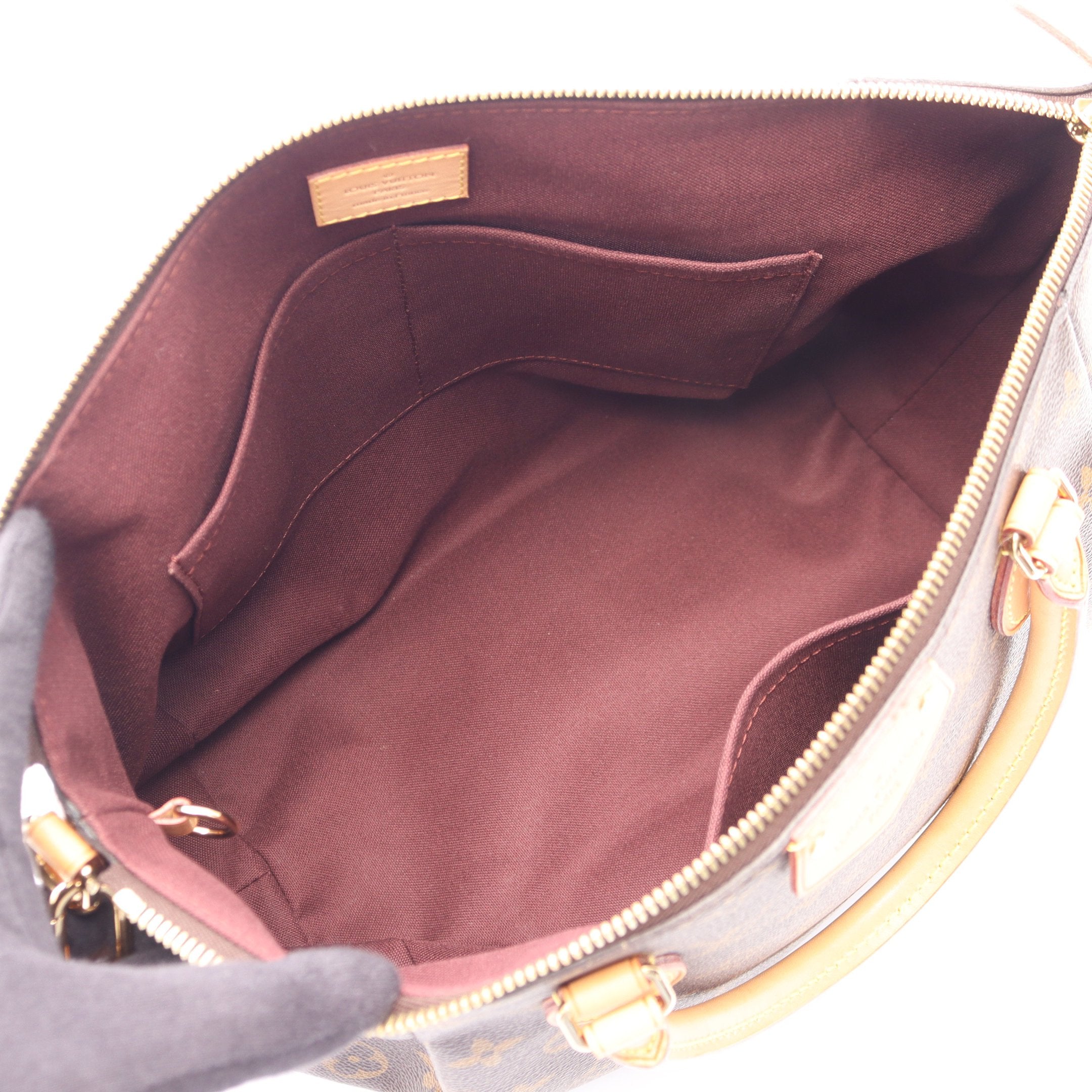 本物 ルイヴィトン LOUIS VUITTON LV テュレン MM モノグラム 2WAY ショルダーバッグ ハンドバッグ ポシェット ブラウン M48814 ビトン 中古 テュレンMM モノグラム 2WAY ハンドバッグ PVC レザー ブラウン ルイ