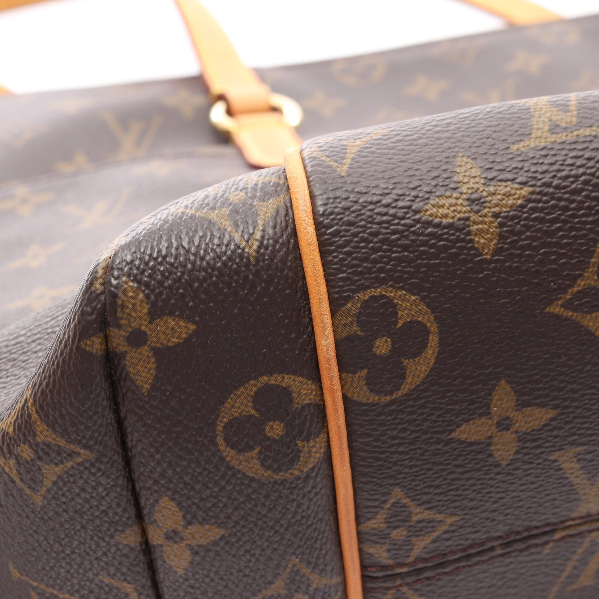 トータリーMM モノグラム ショルダーバッグ トートバッグ PVC レザー ブラウン ルイヴィトン バッグ LOUIS VUITTON