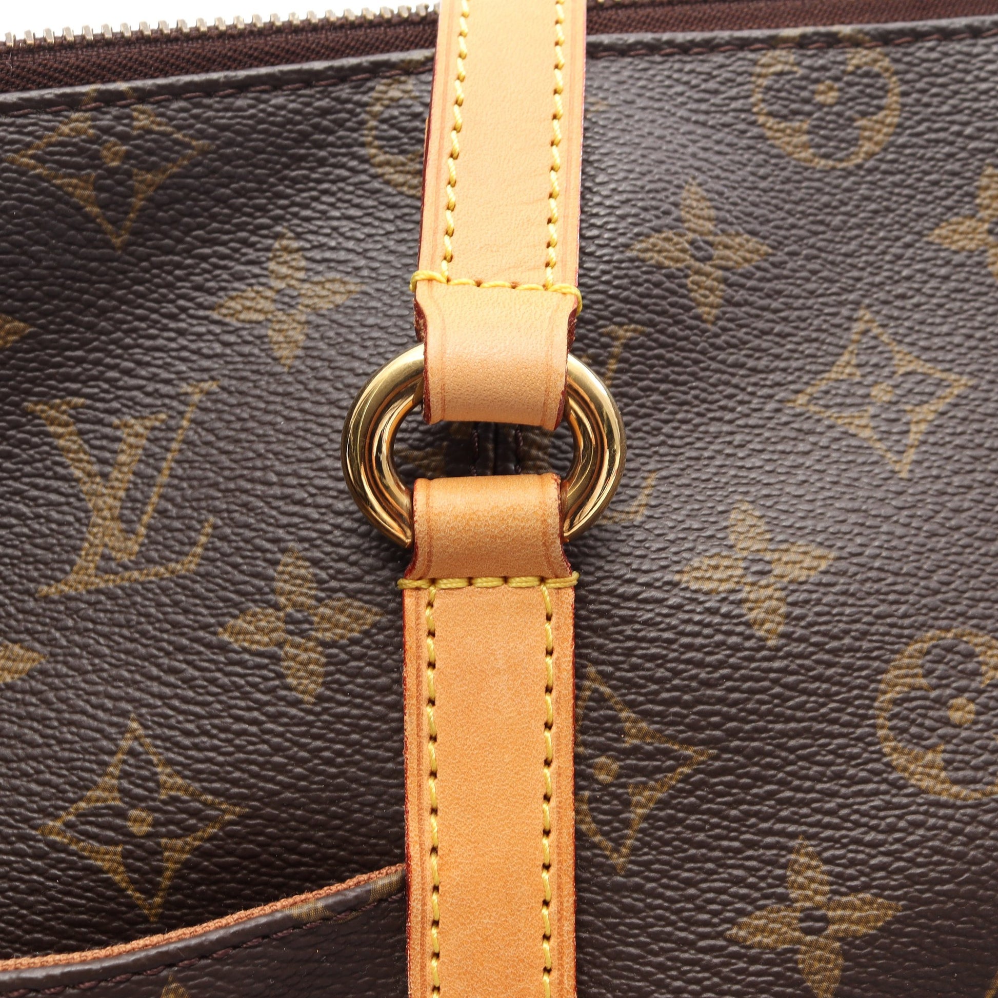 トータリーMM モノグラム ショルダーバッグ トートバッグ PVC レザー ブラウン ルイヴィトン バッグ LOUIS VUITTON