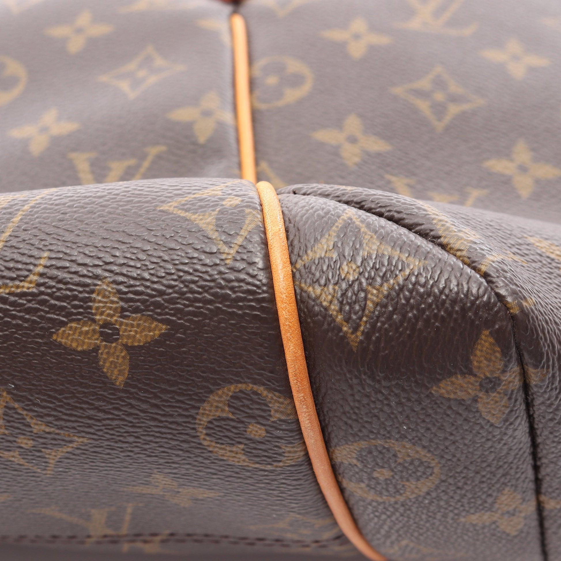 トータリーMM モノグラム ショルダーバッグ トートバッグ PVC レザー ブラウン ルイヴィトン バッグ LOUIS VUITTON
