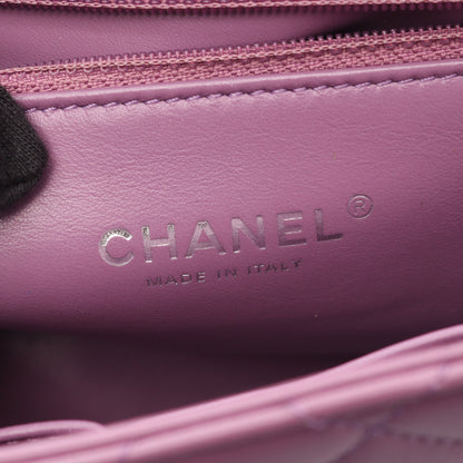 CCフィリグリー マトラッセ パープル金具 チェーンショルダーバッグ レザー パープル シャネル バッグ CHANEL
