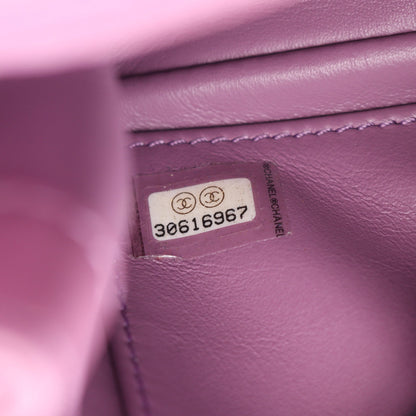 CCフィリグリー マトラッセ パープル金具 チェーンショルダーバッグ レザー パープル シャネル バッグ CHANEL