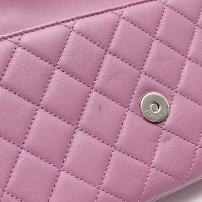 CCフィリグリー マトラッセ パープル金具 チェーンショルダーバッグ レザー パープル シャネル バッグ CHANEL