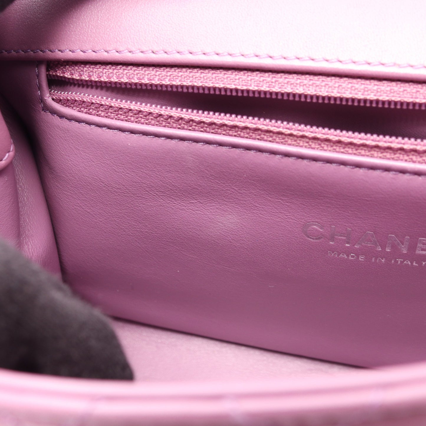 CCフィリグリー マトラッセ パープル金具 チェーンショルダーバッグ レザー パープル シャネル バッグ CHANEL