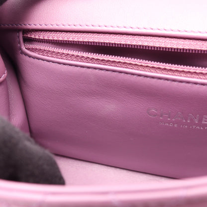 CCフィリグリー マトラッセ パープル金具 チェーンショルダーバッグ レザー パープル シャネル バッグ CHANEL