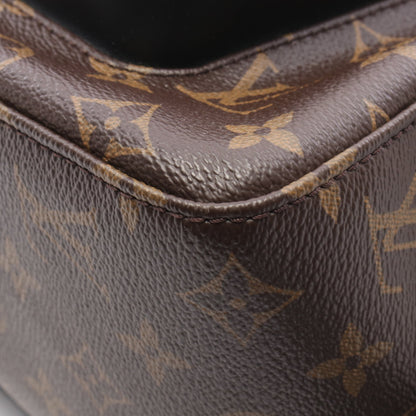 ジョッシュ モノグラムマカサー バックパック リュックサック PVC レザー ブラウン ブラック ルイヴィトン バッグ LOUIS VUITTON