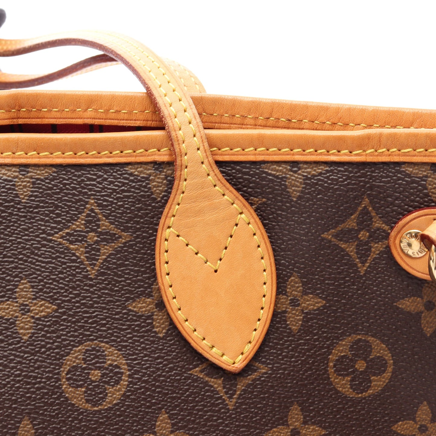 ネヴァーフルPM モノグラム ピヴォワンヌ ハンドバッグ トートバッグ PVC レザー ブラウン ルイヴィトン バッグ LOUIS VUITTON