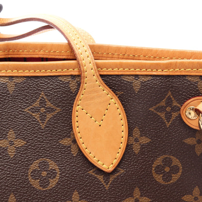 ネヴァーフルPM モノグラム ピヴォワンヌ ハンドバッグ トートバッグ PVC レザー ブラウン ルイヴィトン バッグ LOUIS VUITTON