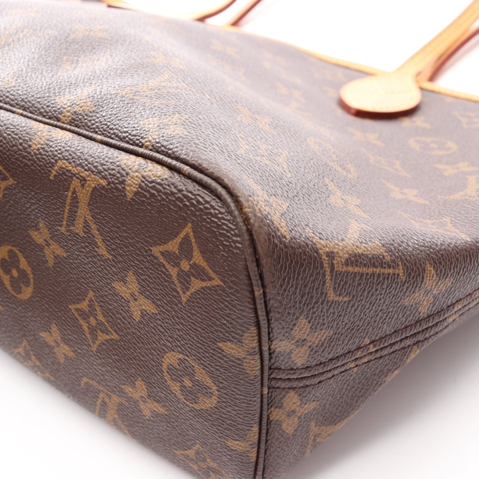 ネヴァーフルPM モノグラム ピヴォワンヌ ハンドバッグ トートバッグ PVC レザー ブラウン ルイヴィトン バッグ LOUIS VUITTON