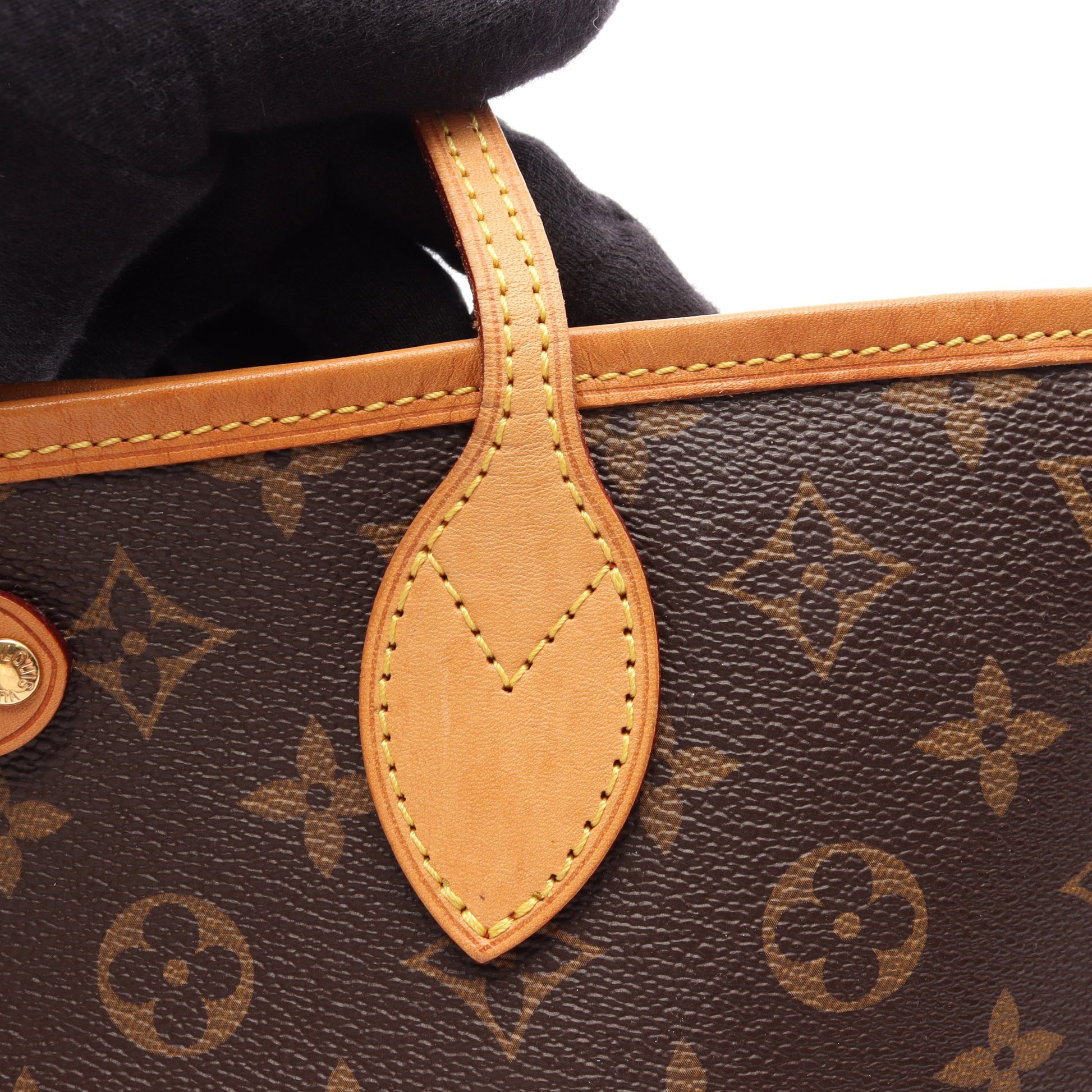 ネヴァーフルPM モノグラム ピヴォワンヌ ハンドバッグ トートバッグ PVC レザー ブラウン ルイヴィトン バッグ LOUIS VUITTON
