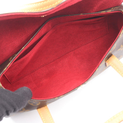 ソナチネ モノグラム ハンドバッグ PVC レザー ブラウン ルイヴィトン バッグ LOUIS VUITTON