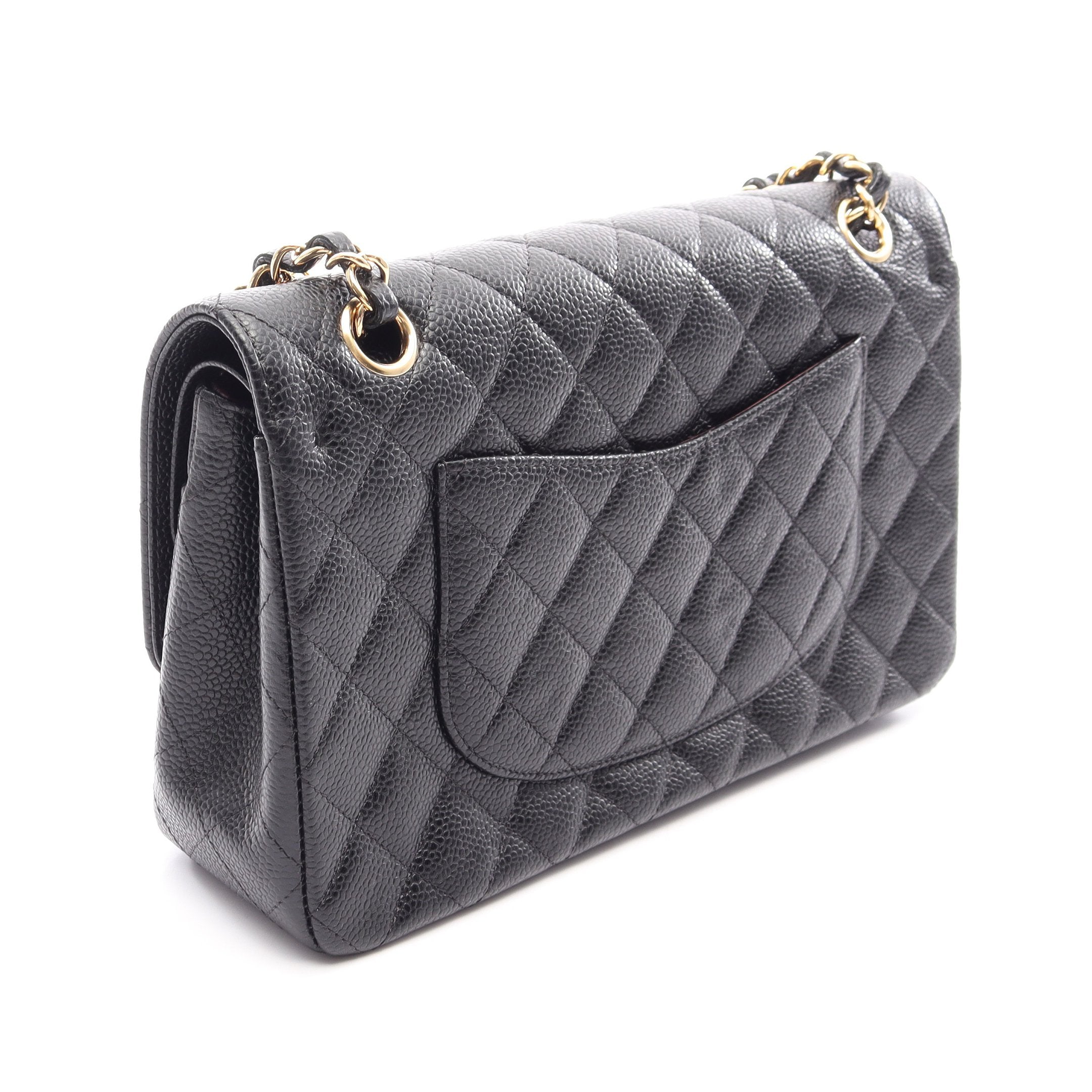 シャネル CHANEL ショルダーバッグ マトラッセ 23 Wチェーン レザー キャビアスキン ブラック シルバー金具 ダブルフラップ  A01113 ランダムシリアル 【箱】【中古】 CHANEL（シャネル） 【超美品】シャネル マトラッセ23 Wフラップ W