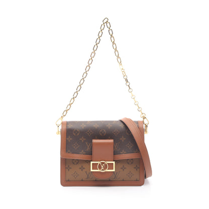 ドーフィーヌMM モノグラムリバース チェーンショルダーバッグ PVC レザー ブラウン ルイヴィトン バッグ LOUIS VUITTON