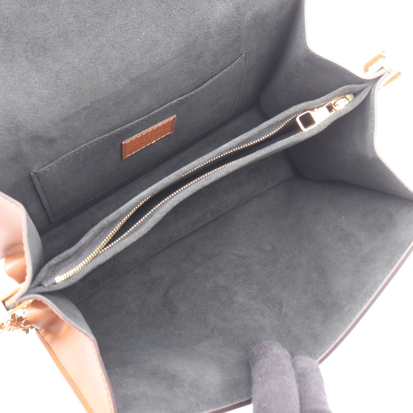 ドーフィーヌMM モノグラムリバース チェーンショルダーバッグ PVC レザー ブラウン ルイヴィトン バッグ LOUIS VUITTON