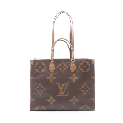 オンザゴーGM モノグラムジャイアント リバース 2WAY ショルダーバッグ トートバッグ PVC ブラウン ベージュ ルイヴィトン バッグ LOUIS VUITTON