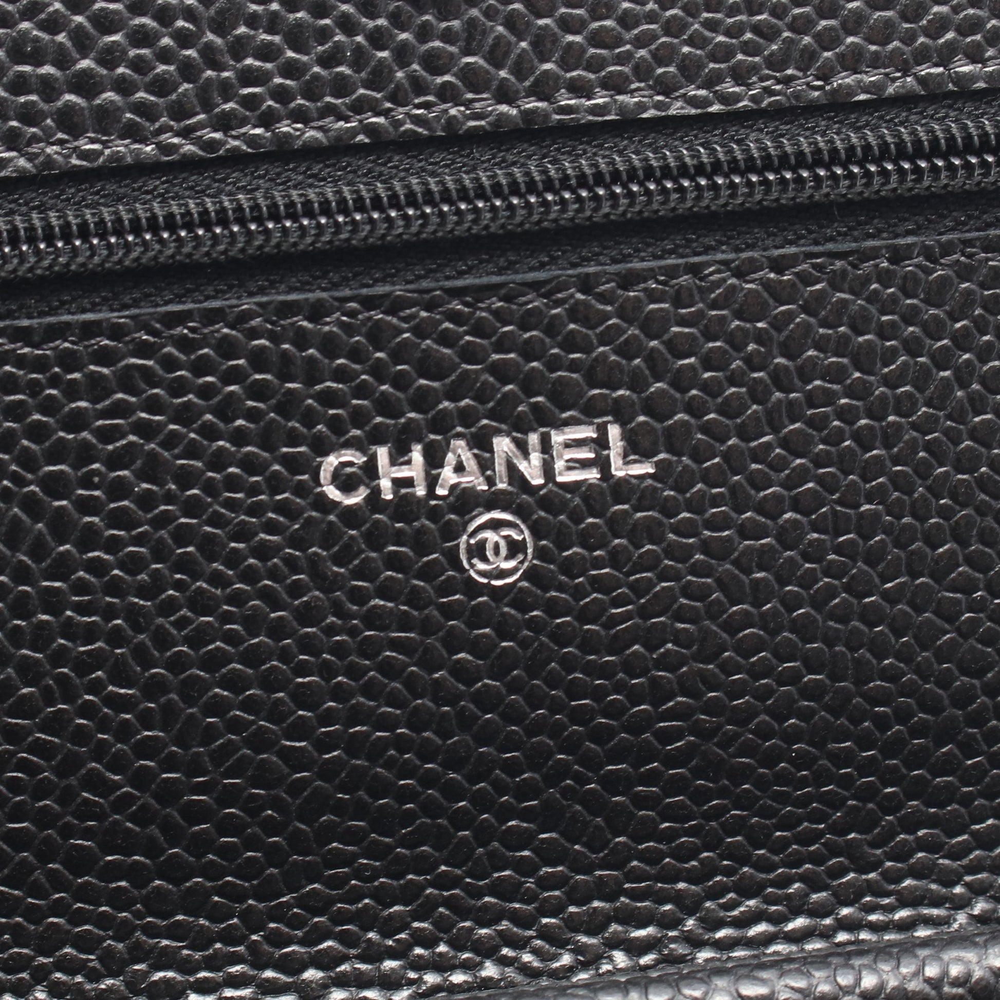 マトラッセ チェーンウォレット キャビアスキン ブラック シルバー金具 シャネル バッグ CHANEL