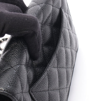 マトラッセ チェーンウォレット キャビアスキン ブラック シルバー金具 シャネル バッグ CHANEL