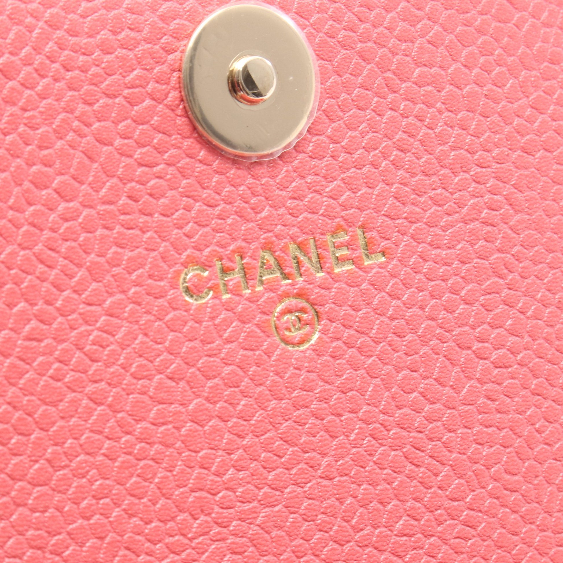 マトラッセ チェーンウォレット キャビアスキン ピンク ゴールド金具 シャネル バッグ CHANEL