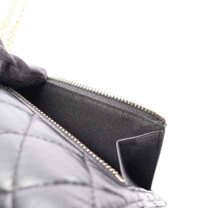 2.55 マトラッセ ミニ チェーンウォレット エイジドカーフスキン ブラック ゴールド金具 シャネル バッグ CHANEL