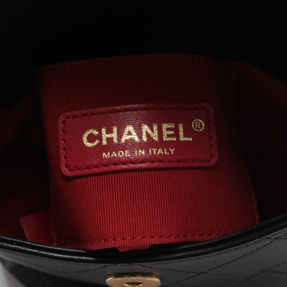 マトラッセ フェイクパール ショルダーバッグ ショルダーバッグ レザー ブラック ゴールド金具 シャネル バッグ CHANEL