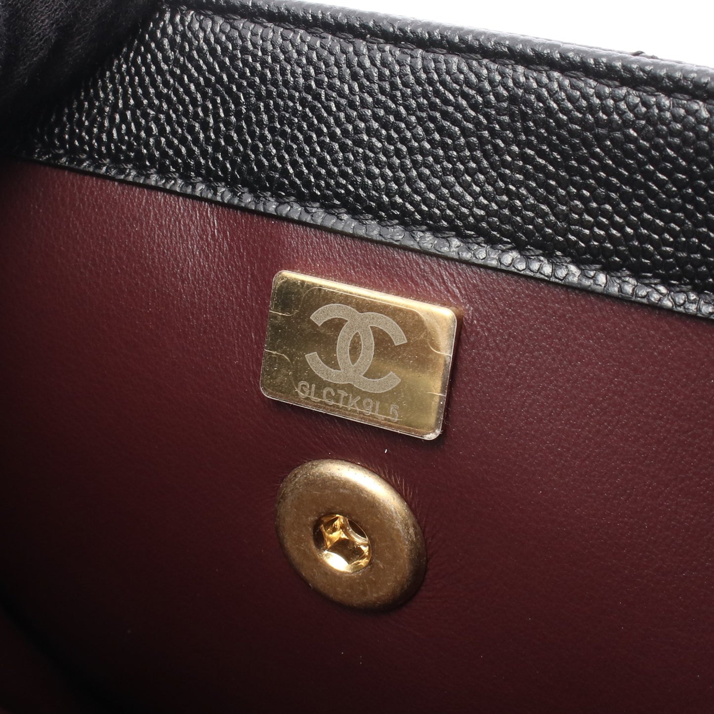 マトラッセ バックパック リュックサック キャビアスキン ブラック ゴールド金具 シャネル バッグ CHANEL