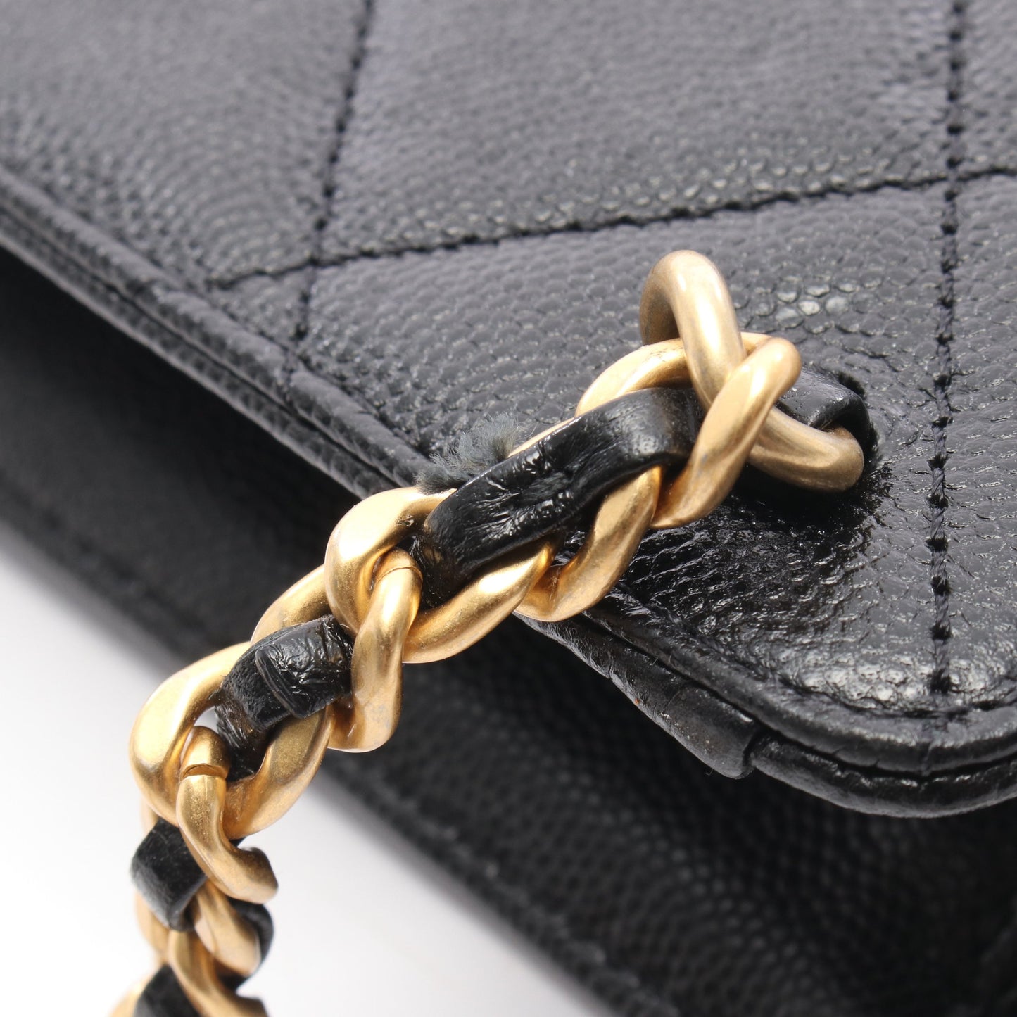 マトラッセ バックパック リュックサック キャビアスキン ブラック ゴールド金具 シャネル バッグ CHANEL