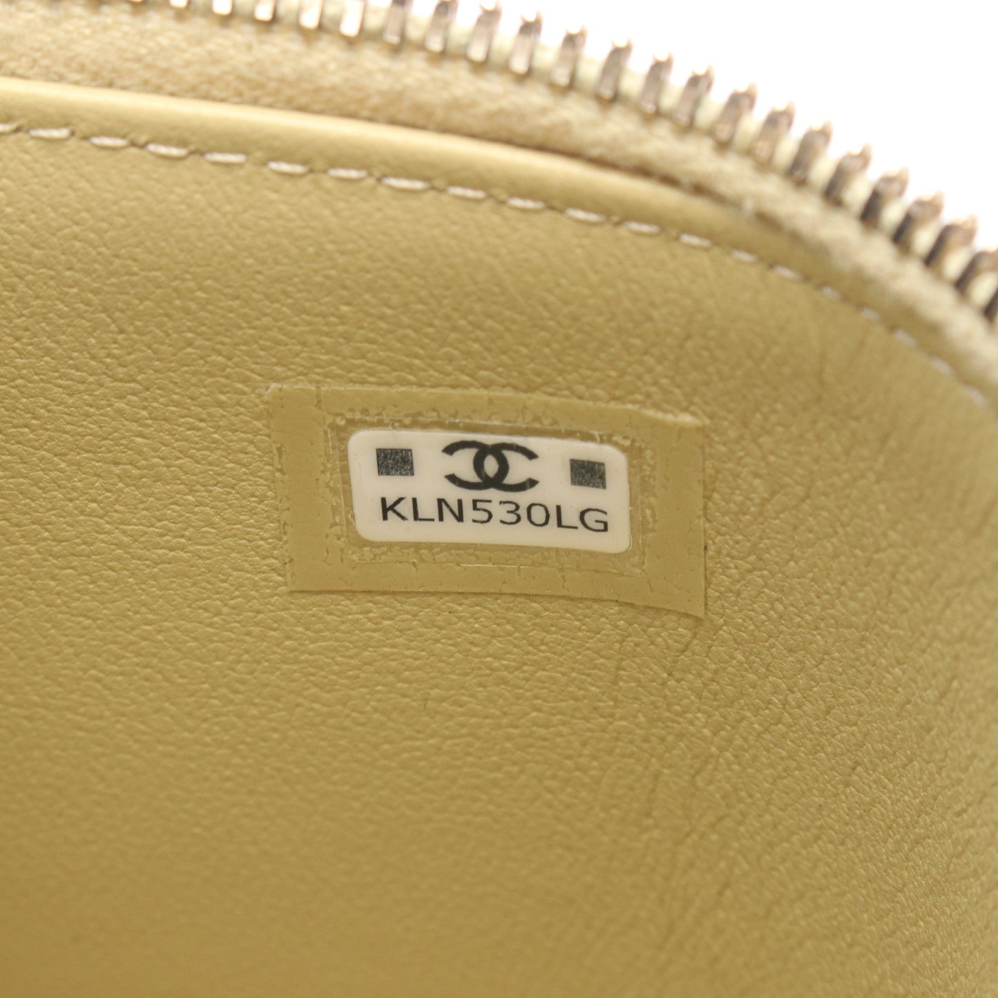 マトラッセ 2WAY バニティバッグ チェーンショルダーバッグ ラムスキン カーキベージュ ゴールド金具 シャネル バッグ CHANEL